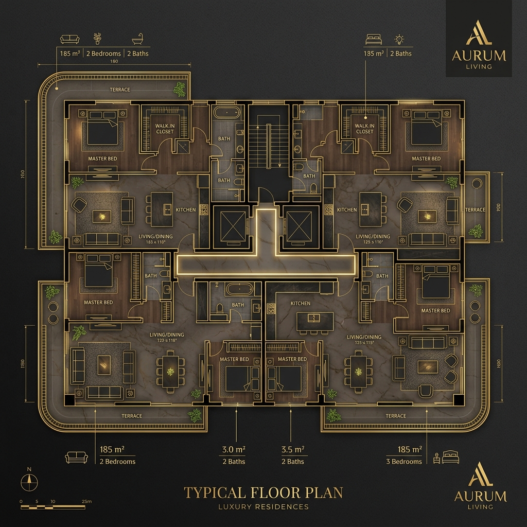 Typical Tower Plan Layout