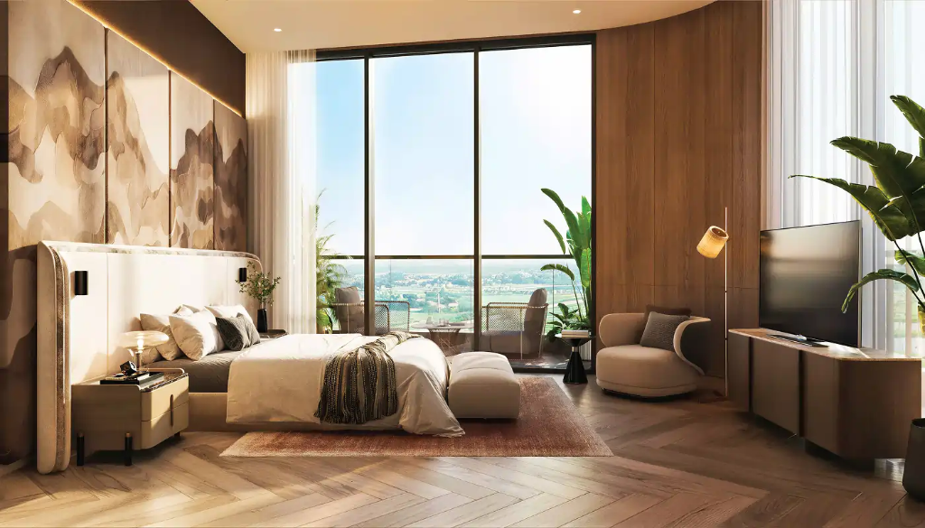 Ultra luxury penthouse balcony sunset